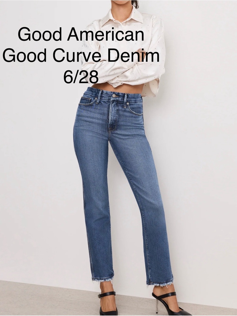 Good American Good Curve Straight Jeans - 6/28